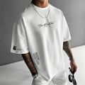 👕🏙️ ¡50 % DE DESCUENTO AHORA! Camiseta de estilo urbano para hombre de corte holgado: mezcla de algodón de primera calidad, corte oversize desenfadado y estampado gráfico ✨
