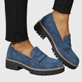 Women’s Suede Slip-On Loafers  - Klyne Studios