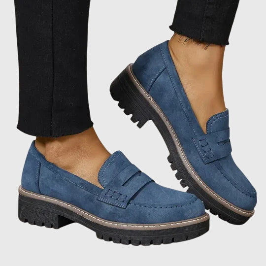 Women’s Suede Slip-On Loafers  - Klyne Studios
