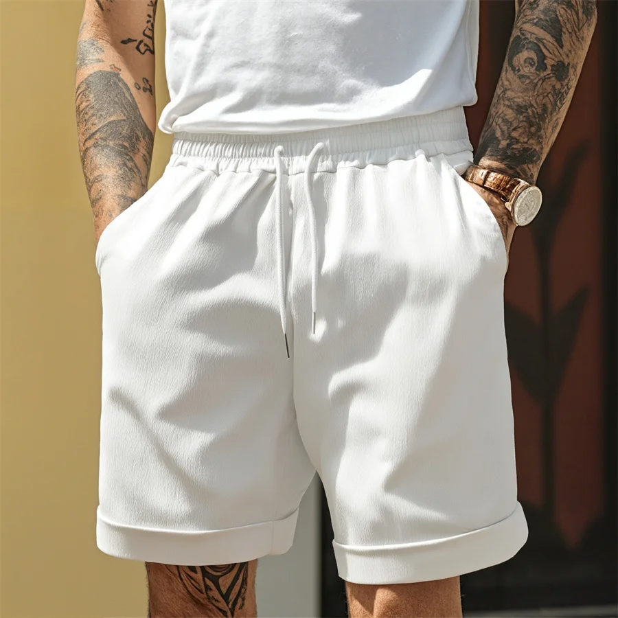 Pantalones cortos de cintura elástica para hombre