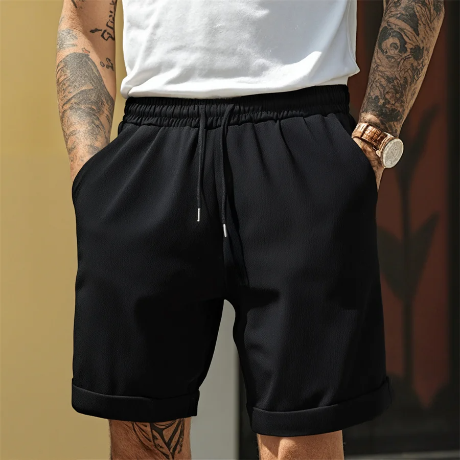 Pantalones cortos de cintura elástica para hombre