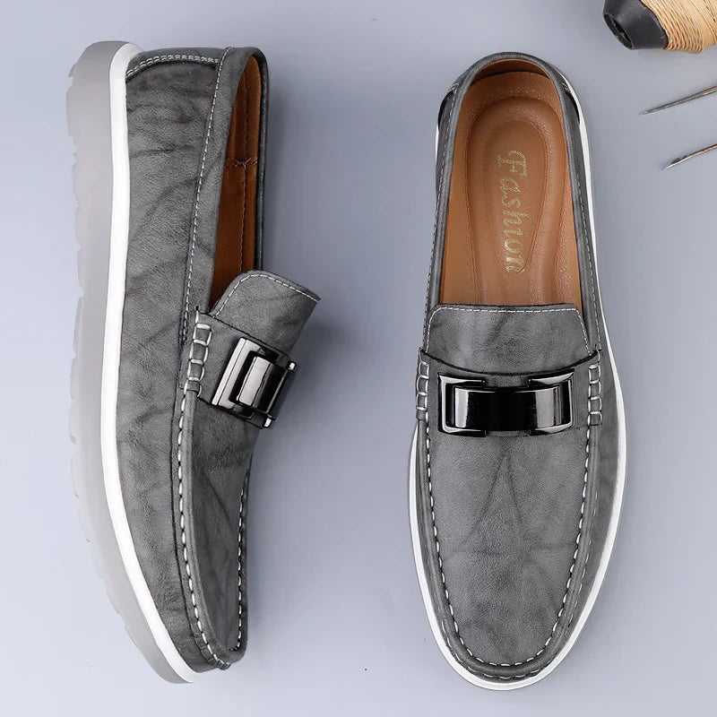 Men Slip On Loafers Moccasin Casual Shoes - Klyne Studios