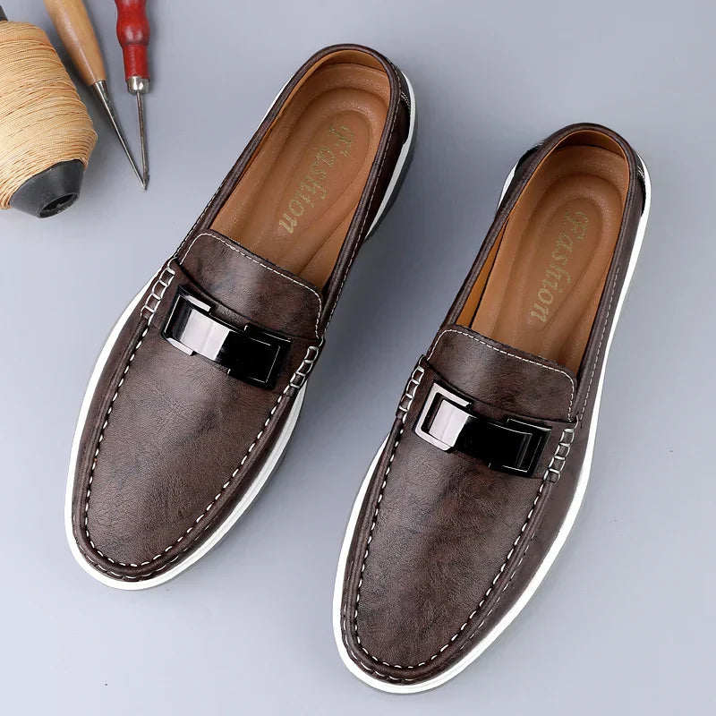 Men Slip On Loafers Moccasin Casual Shoes - Klyne Studios