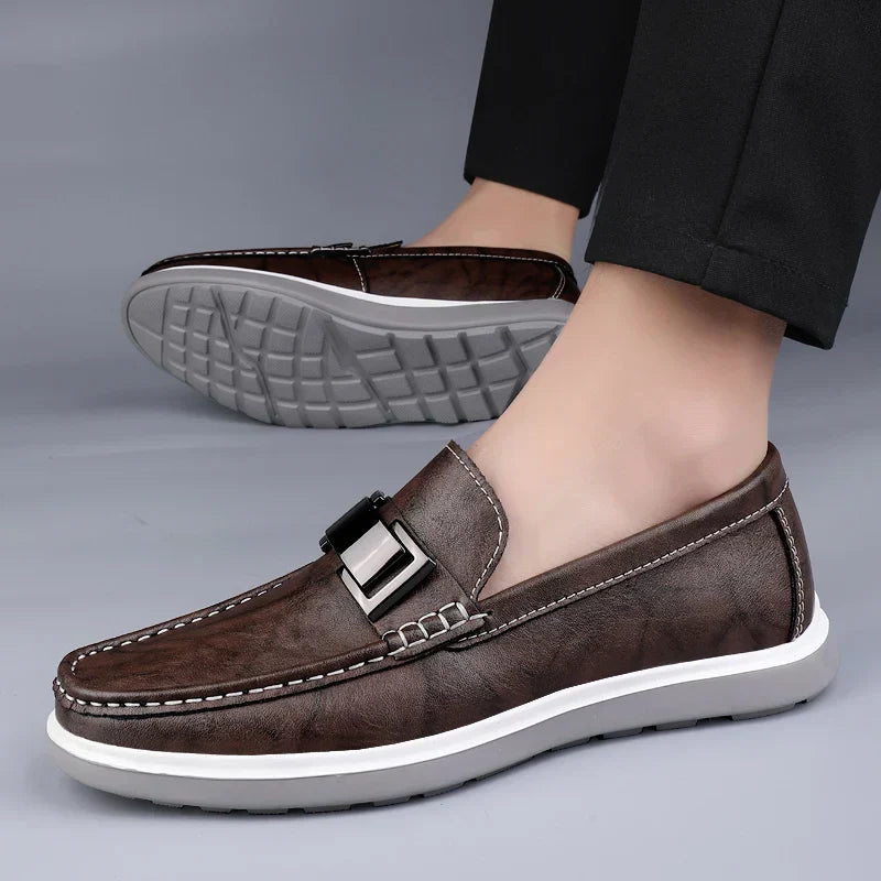 Men Slip On Loafers Moccasin Casual Shoes - Klyne Studios