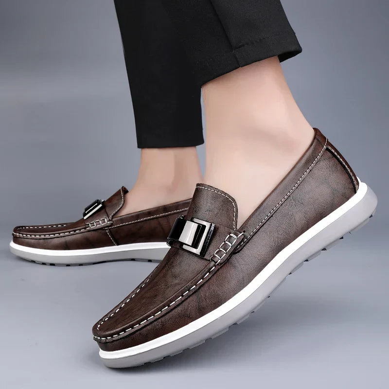 Men Slip On Loafers Moccasin Casual Shoes - Klyne Studios