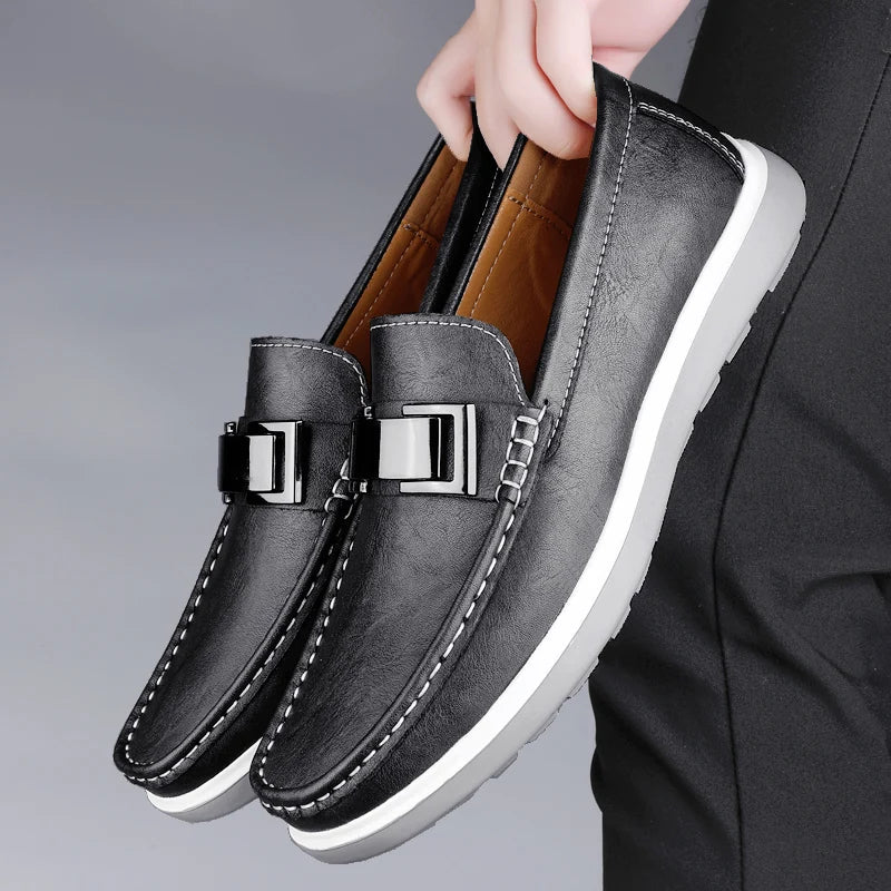 Men Slip On Loafers Moccasin Casual Shoes - Klyne Studios
