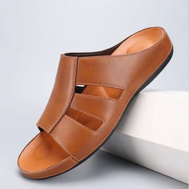 Men Slip On Slides Open Toe Sandals - Klyne Studios