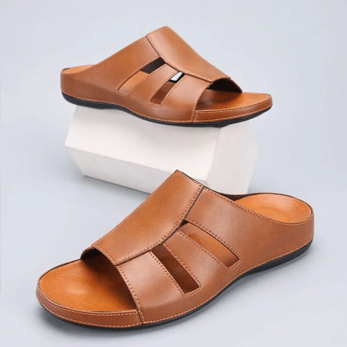 Men Slip On Slides Open Toe Sandals - Klyne Studios