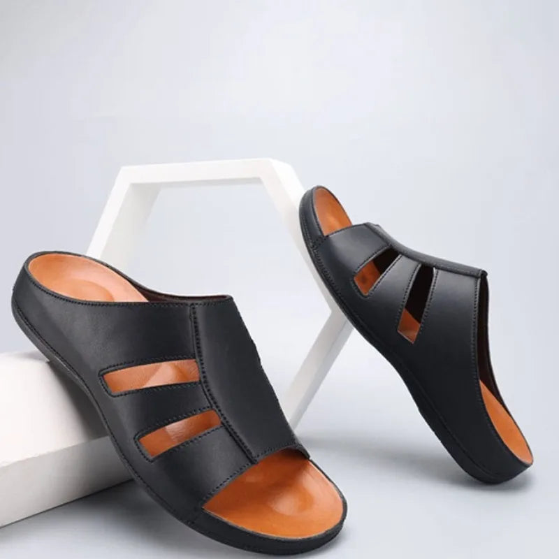 Men Slip On Slides Open Toe Sandals - Klyne Studios