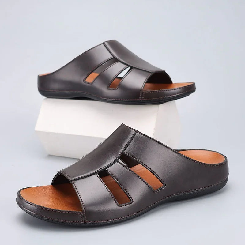 Men Slip On Slides Open Toe Sandals - Klyne Studios