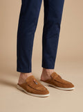 Men Suede Mule Loafers Slip On Open Back Casual - Klyne Studios