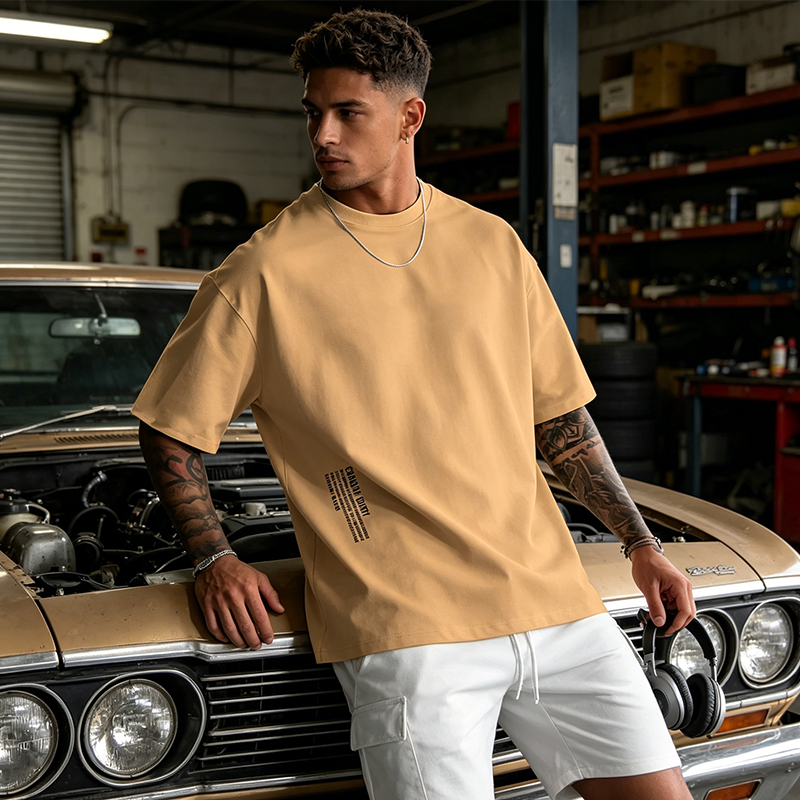 👕🏙️ ¡50 % DE DESCUENTO AHORA! Camiseta de estilo urbano para hombre de corte holgado: mezcla de algodón de primera calidad, corte oversize desenfadado y estampado gráfico ✨