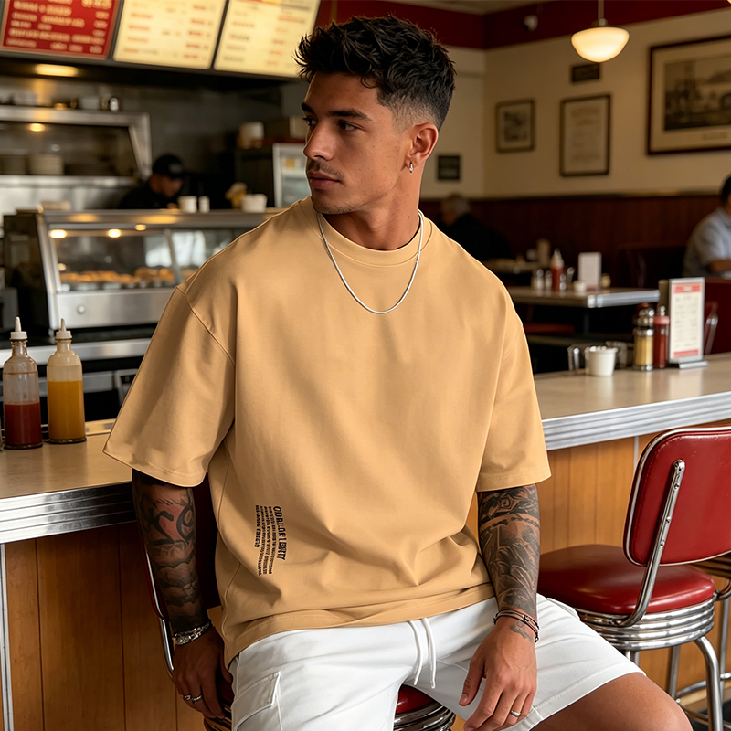 👕🏙️ ¡50 % DE DESCUENTO AHORA! Camiseta de estilo urbano para hombre de corte holgado: mezcla de algodón de primera calidad, corte oversize desenfadado y estampado gráfico ✨