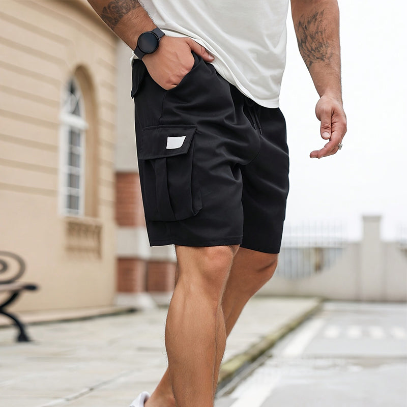 pantalones cortos cargo de verano para hombre