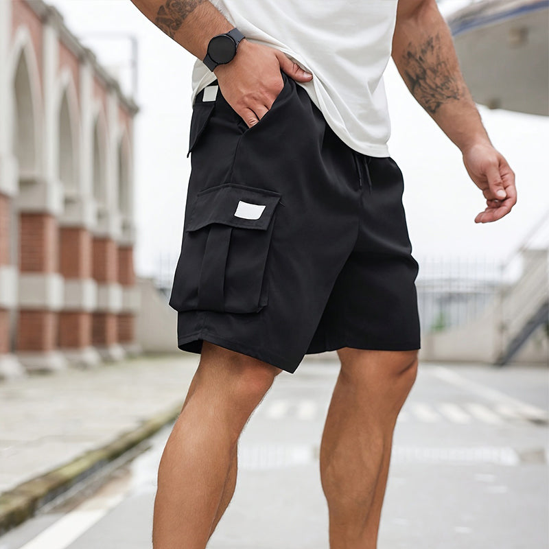 pantalones cortos cargo de verano para hombre