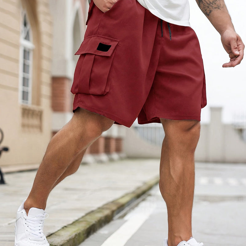 pantalones cortos cargo de verano para hombre