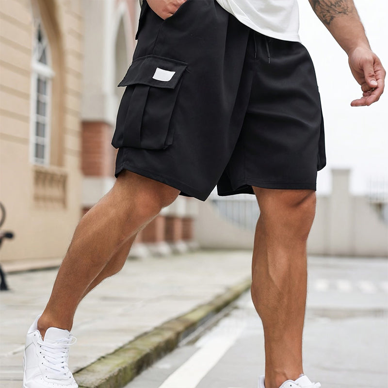 pantalones cortos cargo de verano para hombre