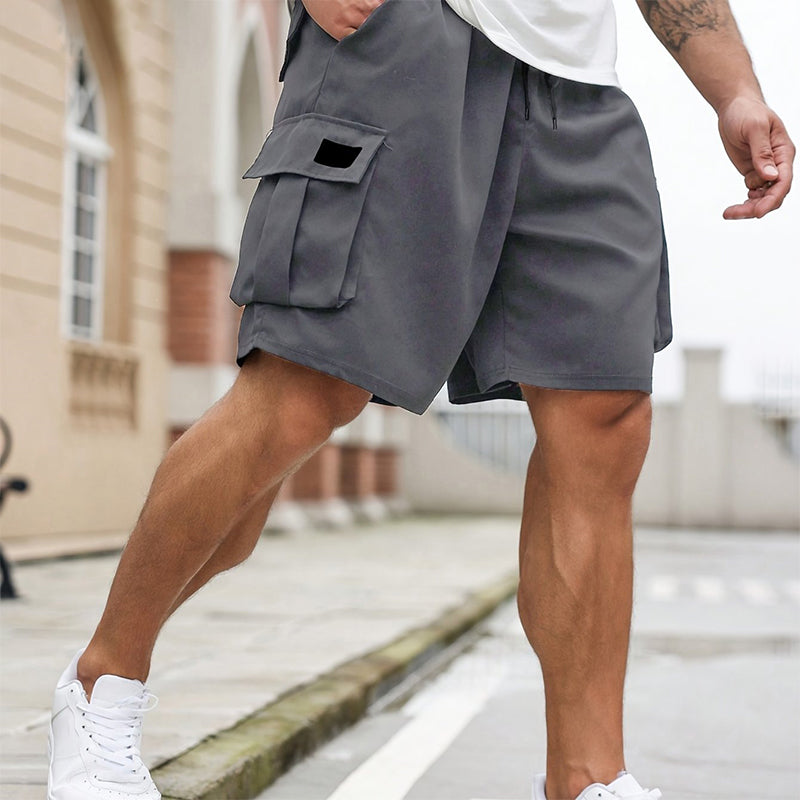 pantalones cortos cargo de verano para hombre