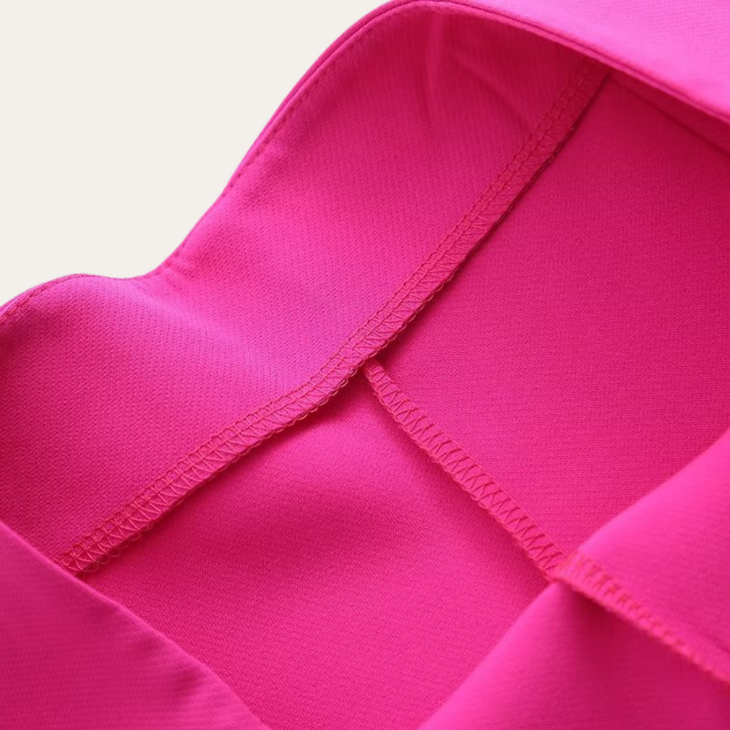 Conjunto de chaqueta con cinturón y pantalones de pierna ancha para mujer