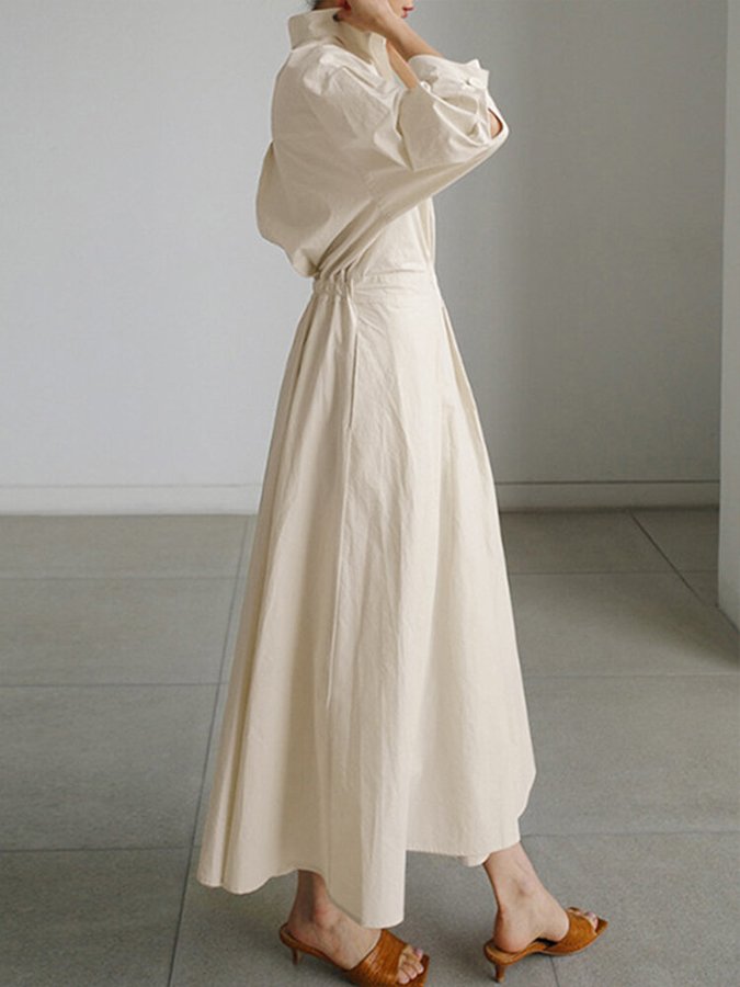 Vestido largo informal de mujer