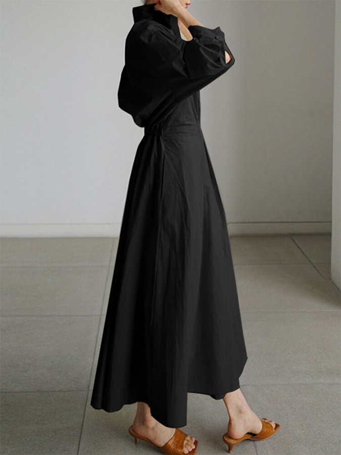 Vestido largo informal de mujer